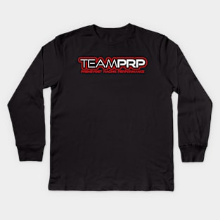 Team PRP Black White Red Logo Kids Long Sleeve T-Shirt